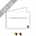 Grusskarte | 300g Naturpapier creme | DIN A4 | 4/4-farbig